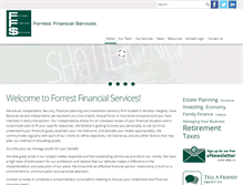Tablet Screenshot of forrestfinancialservices.com